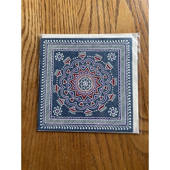 Set of 6 Blank Greeting cards lot Original Art prints Geometric & Still Life - Picture 8 of 13